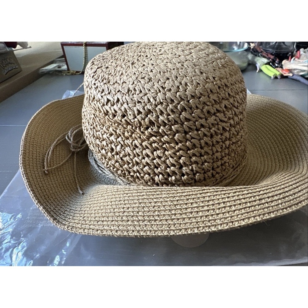 FURTALK Womens Sun Straw Hat UV UPF 80+ Travel Foldable Brim UV Hat M/L‎ - Picture 4 of 16